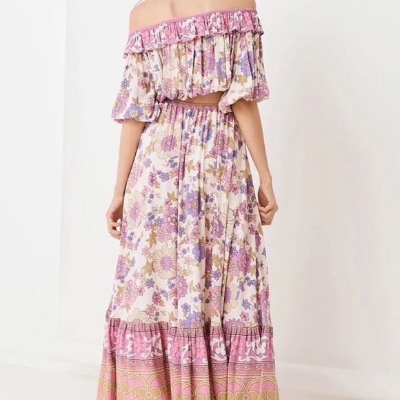 gypsy feel boho floral print crop blouse - Picture 7 of 16